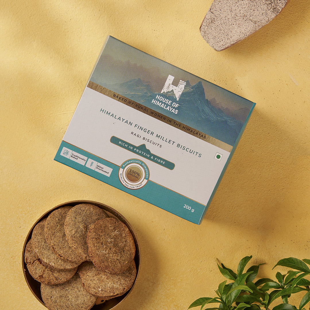 Himalayan Finger Millet Biscuits (Ragi Biscuits)