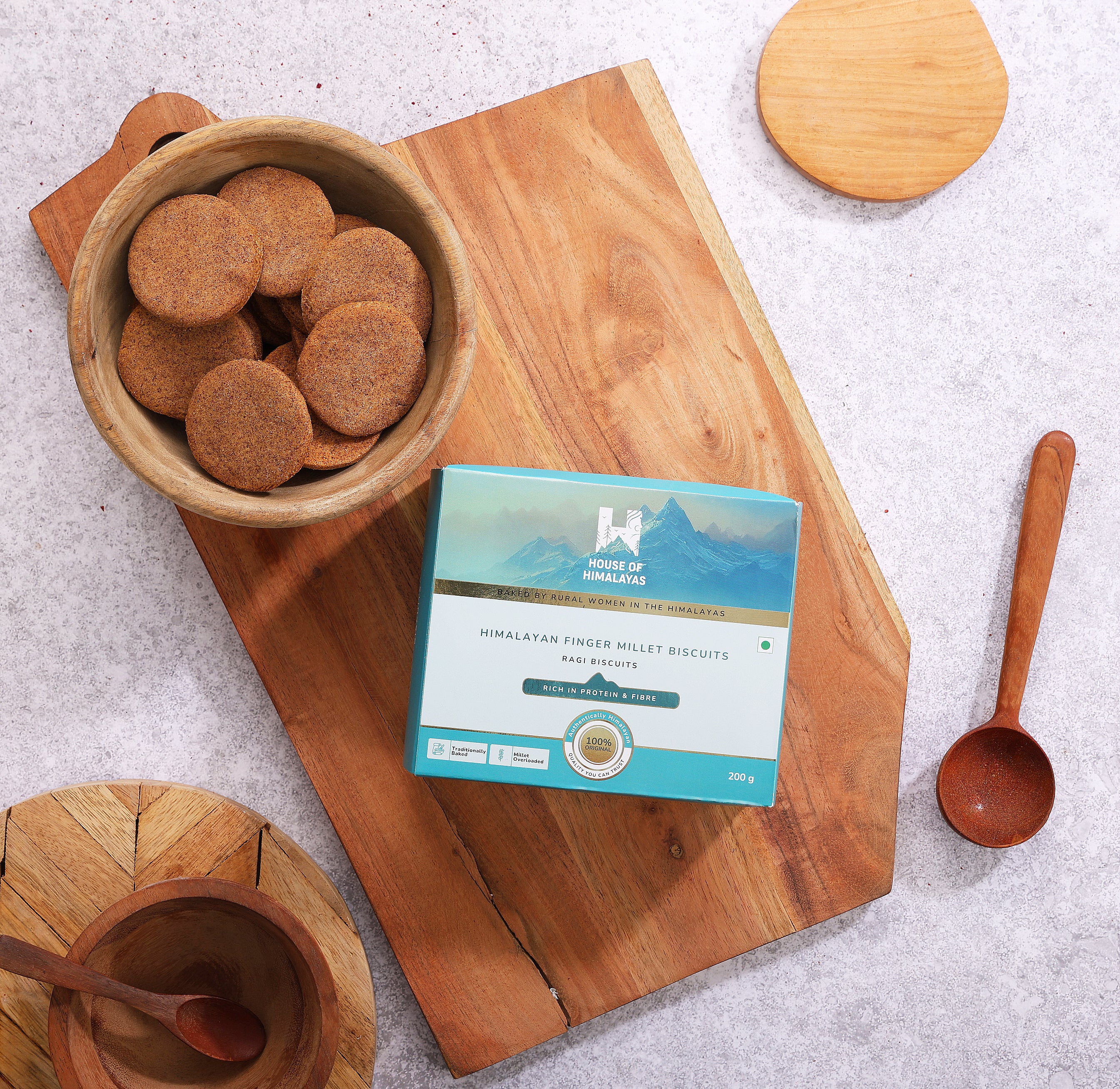 Himalayan Finger Millet Biscuits (Ragi Biscuits)