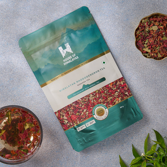 Himalayan Rhododendron Tea: Himalayan Wildflower Elixir, Caffeine-Free Energy Booster