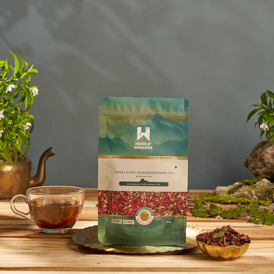 Himalayan Rhododendron Tea: Himalayan Wildflower Elixir, Caffeine-Free Energy Booster