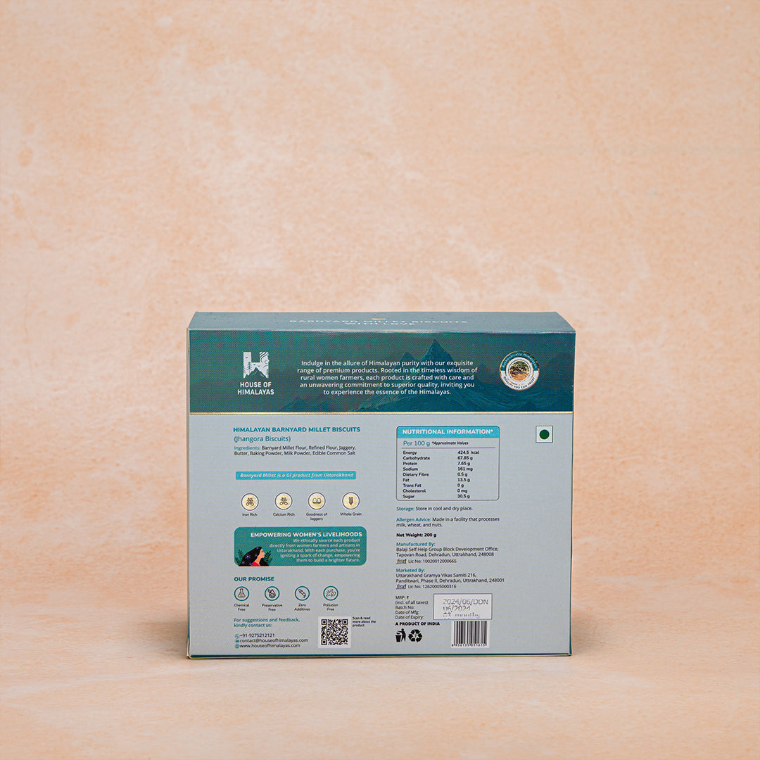 Himalayan Barnyard Millet Biscuits (Jhangora Biscuits)
