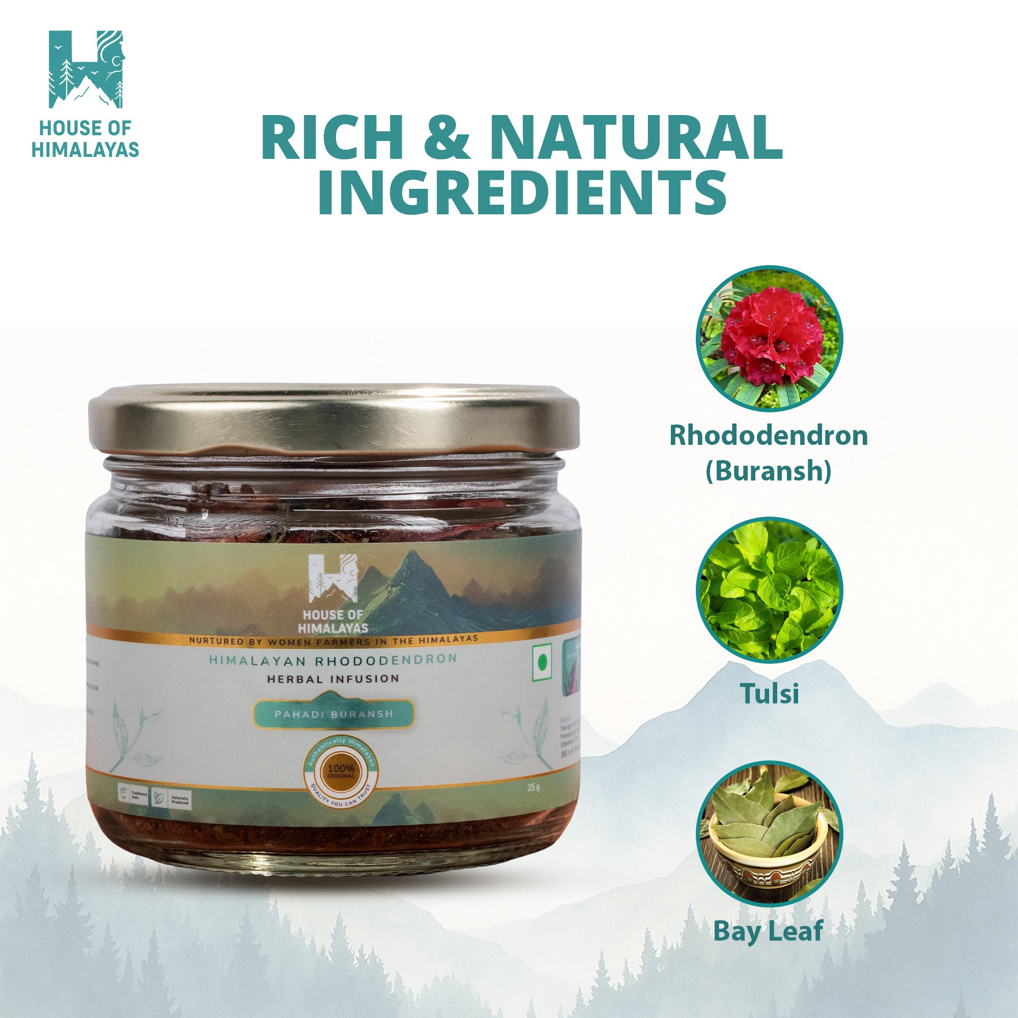 Himalayan Rhododendron Herbal Infusion (Buransh)