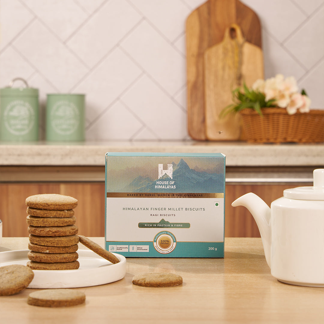 Himalayan Finger Millet Biscuits (Ragi Biscuits)