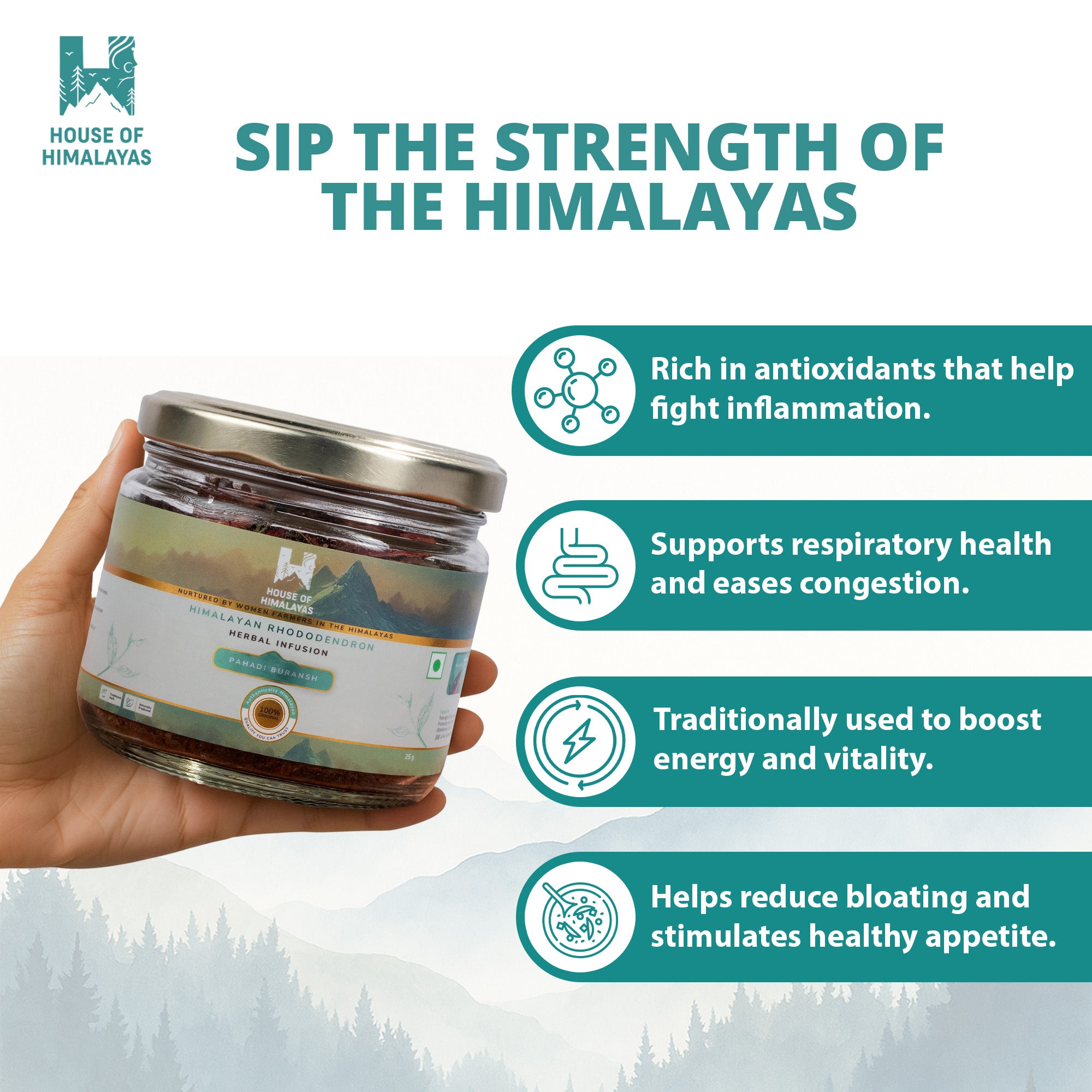 Himalayan Rhododendron Herbal Infusion (Buransh)