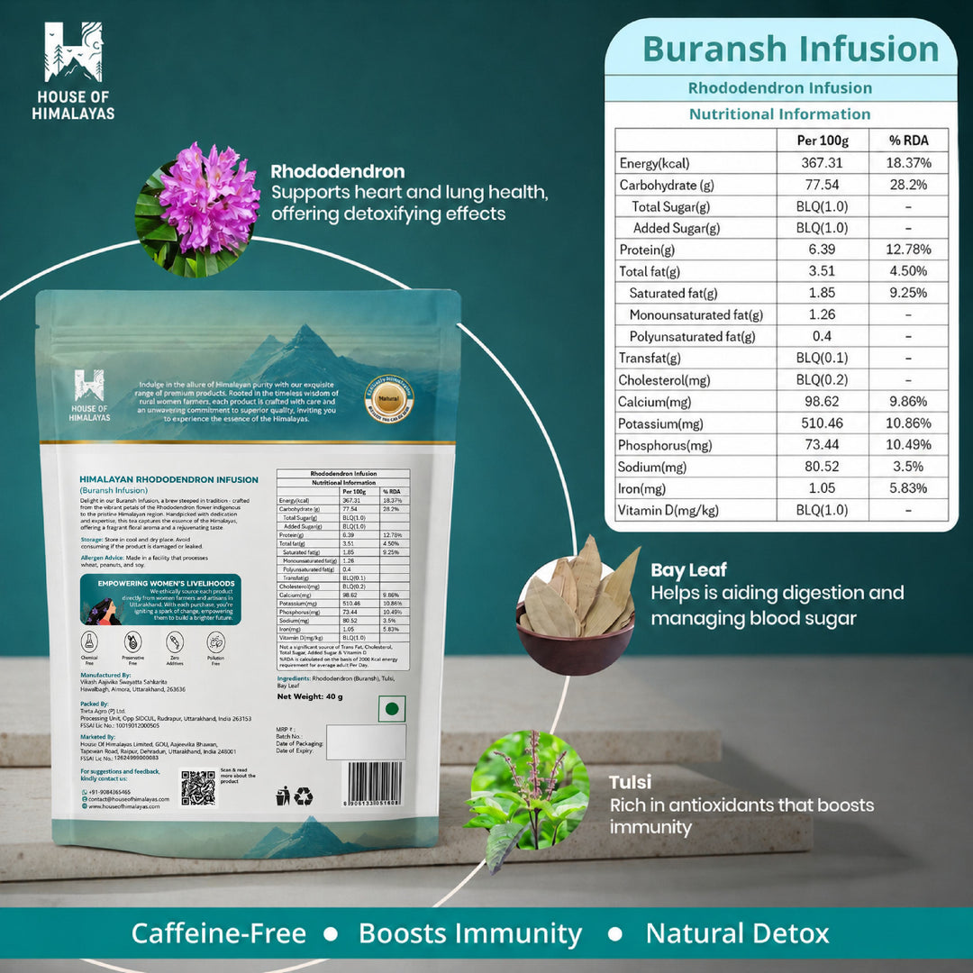 Himalayan Rhododendron Herbal Infusion (Buransh)