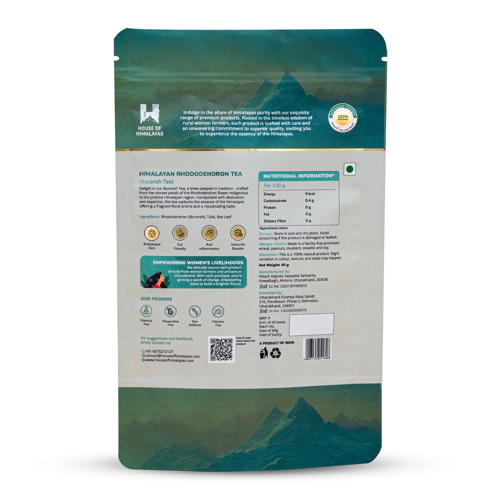 Himalayan Rhododendron Herbal Infusion (Buransh)