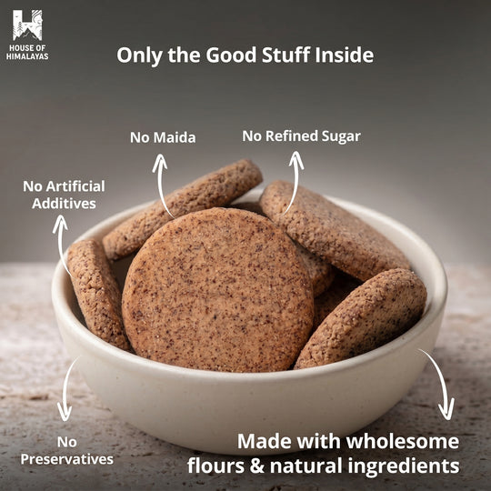 Himalayan Finger Millet Biscuits (Ragi Biscuits)