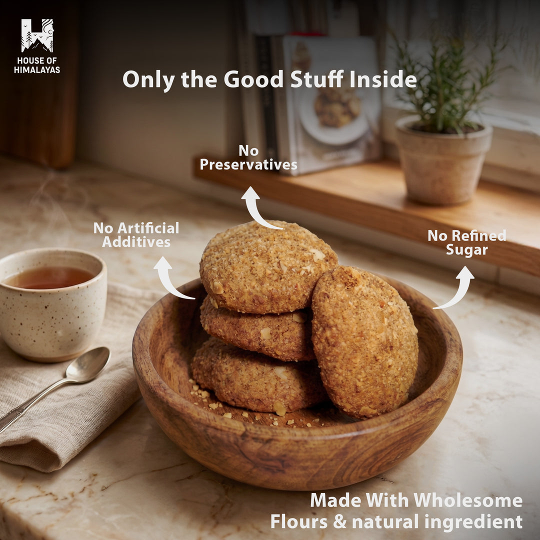 Himalayan Singhara Atta Biscuits