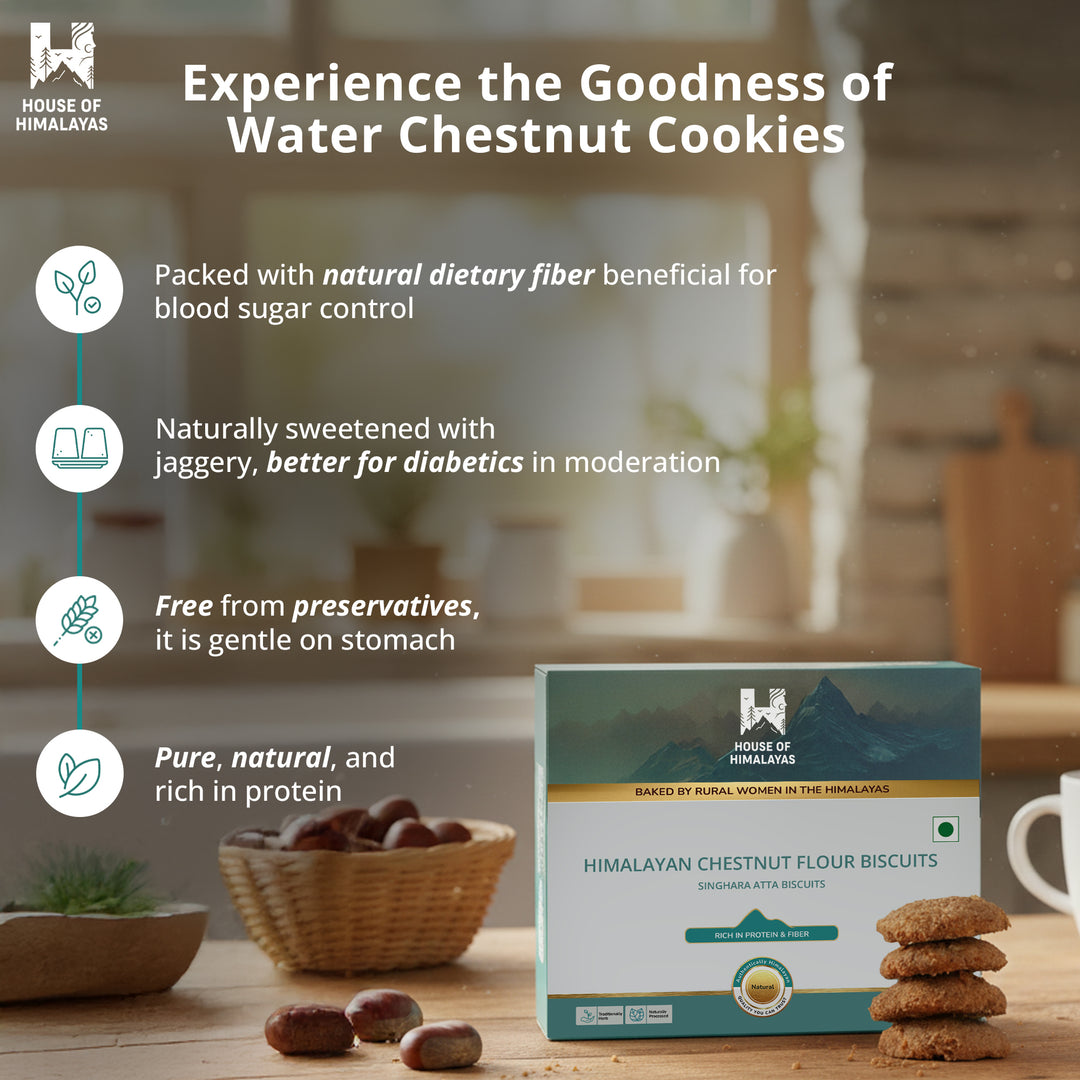 Himalayan Singhara Atta Biscuits