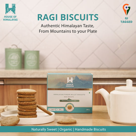 Himalayan Finger Millet Biscuits (Ragi Biscuits)