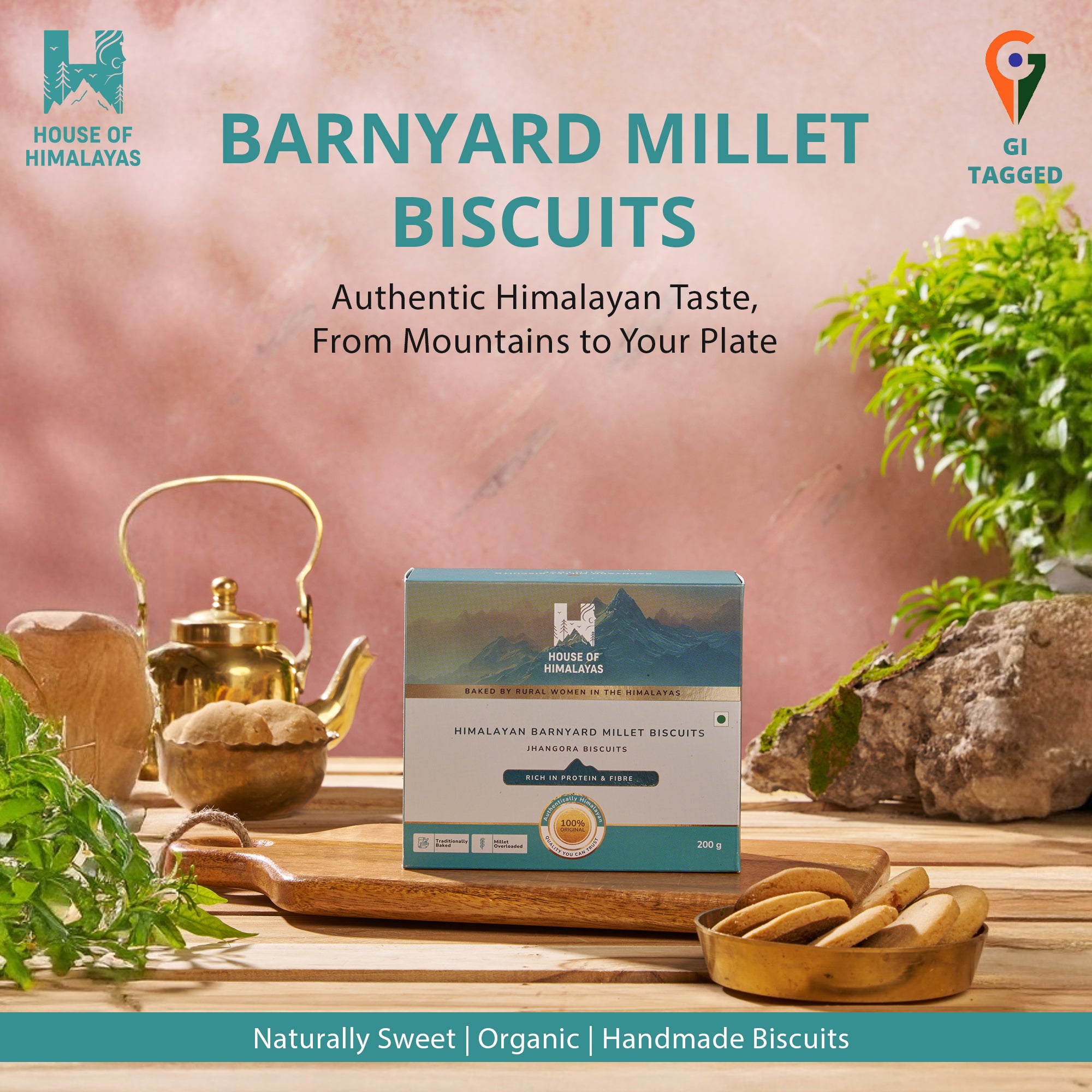 Himalayan Barnyard Millet Biscuits (Jhangora Biscuits)