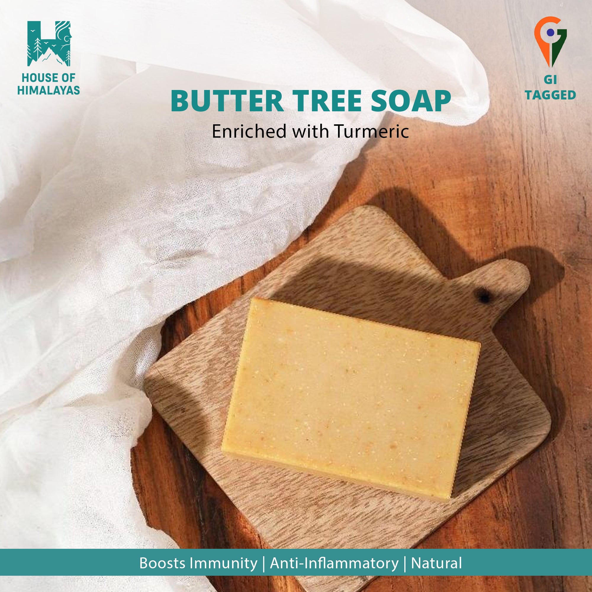 Himalayan Butter Tree Soap (Chyura Soap) - Turmeric