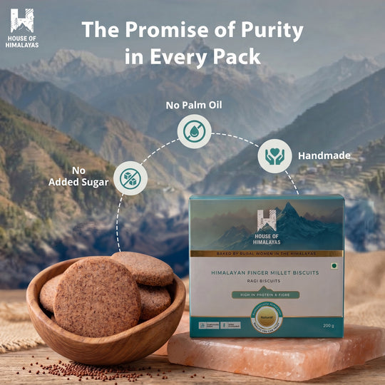 Himalayan Finger Millet Biscuits (Ragi Biscuits)