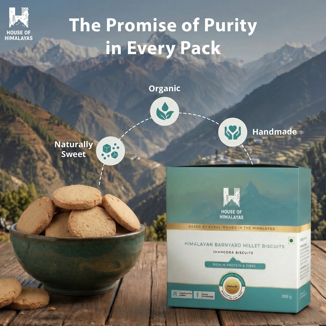 Himalayan Barnyard Millet Biscuits (Jhangora Biscuits)