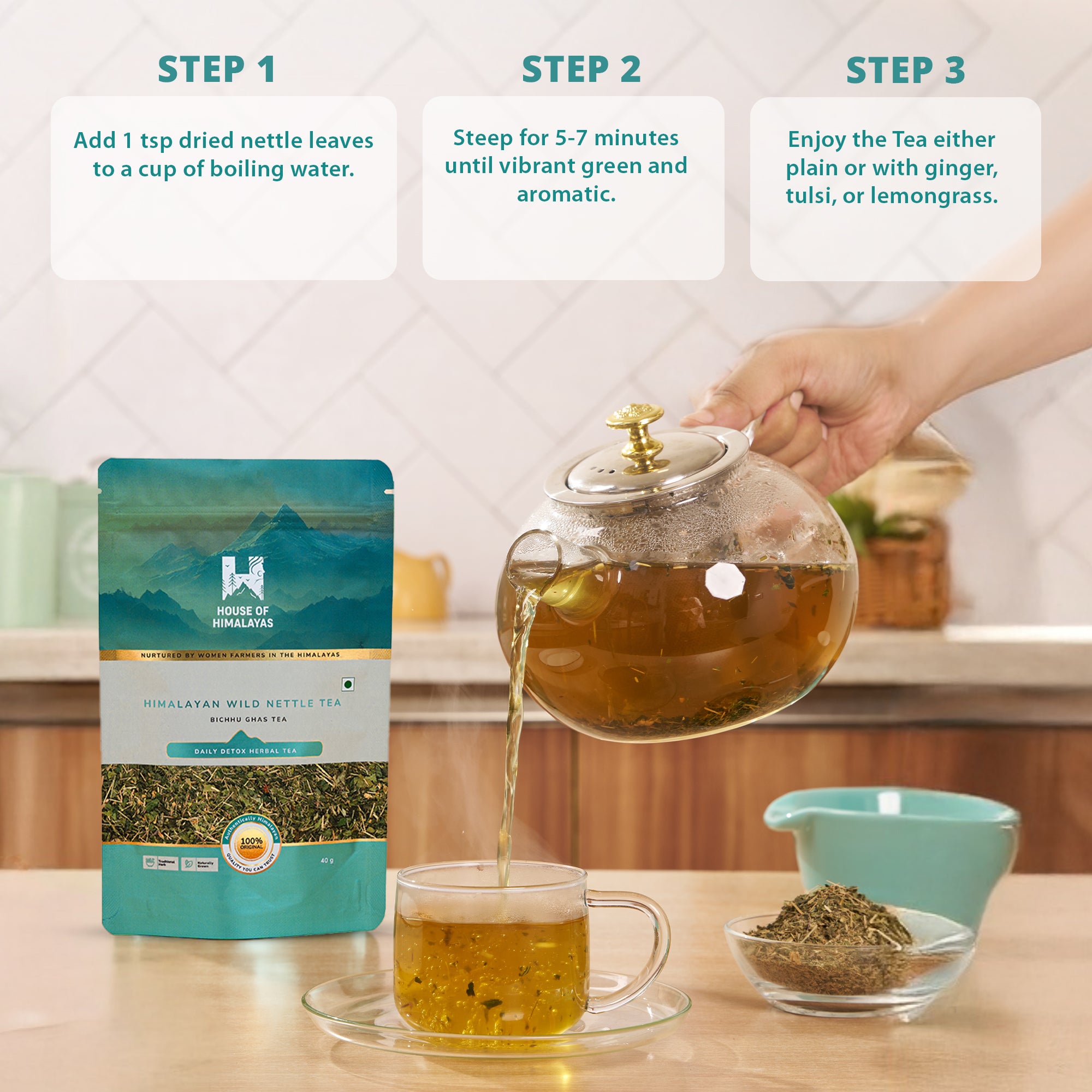 Himalayan Wild Nettle Herbal Infusion (Bichhu Ghas)