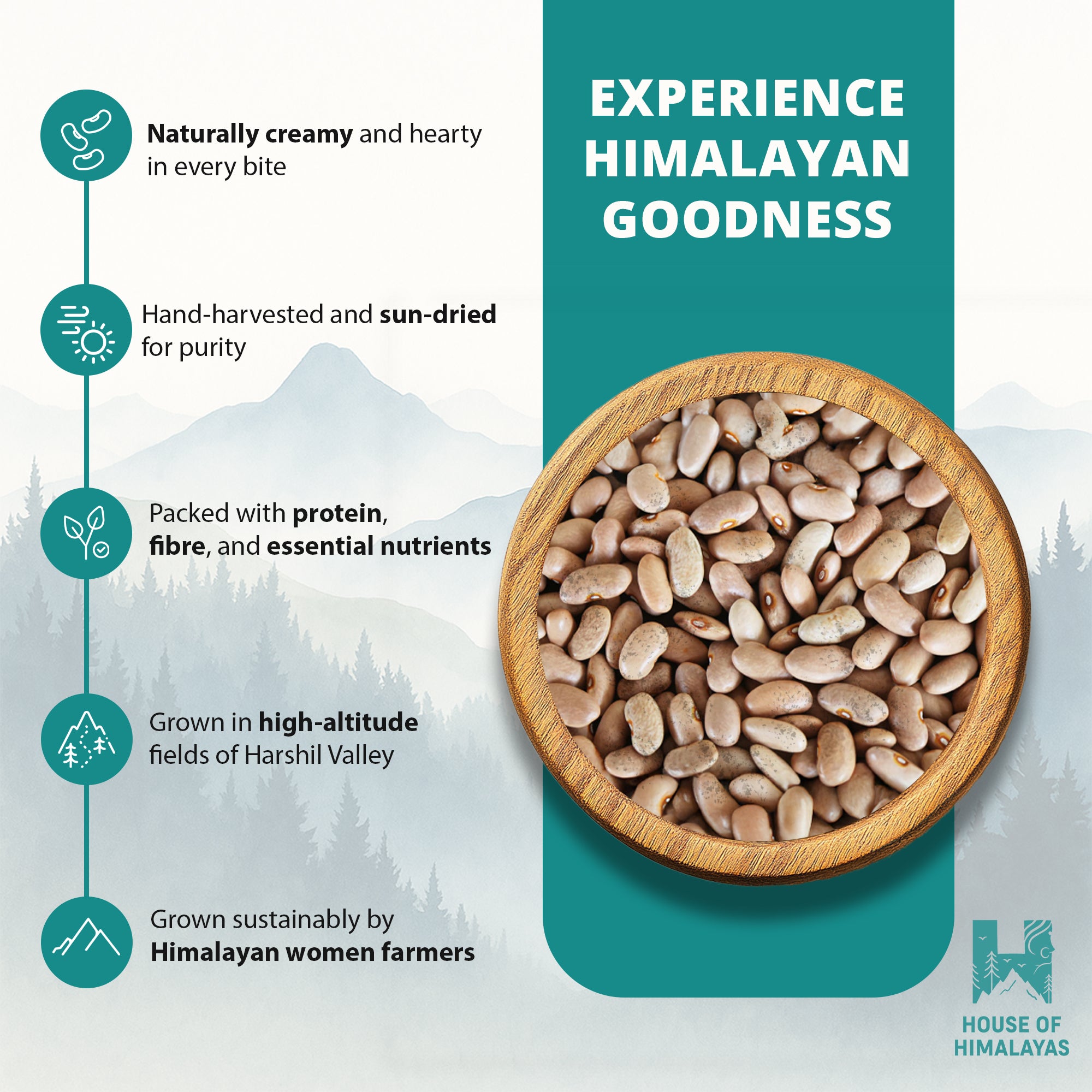 Himalayan Kidney Beans (Harshil Rajma)