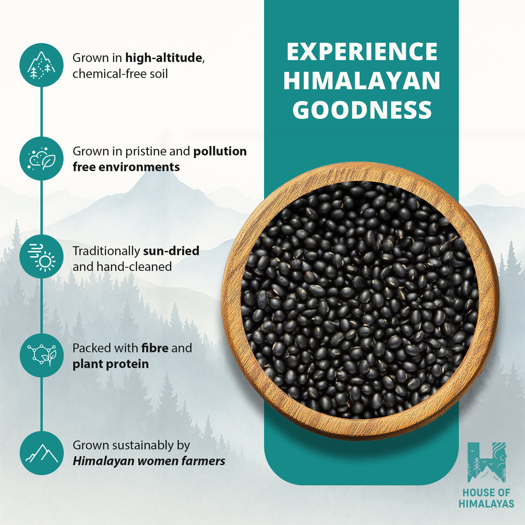 Himalayan Black Soyabeans (Pahadi Kala Bhatt)