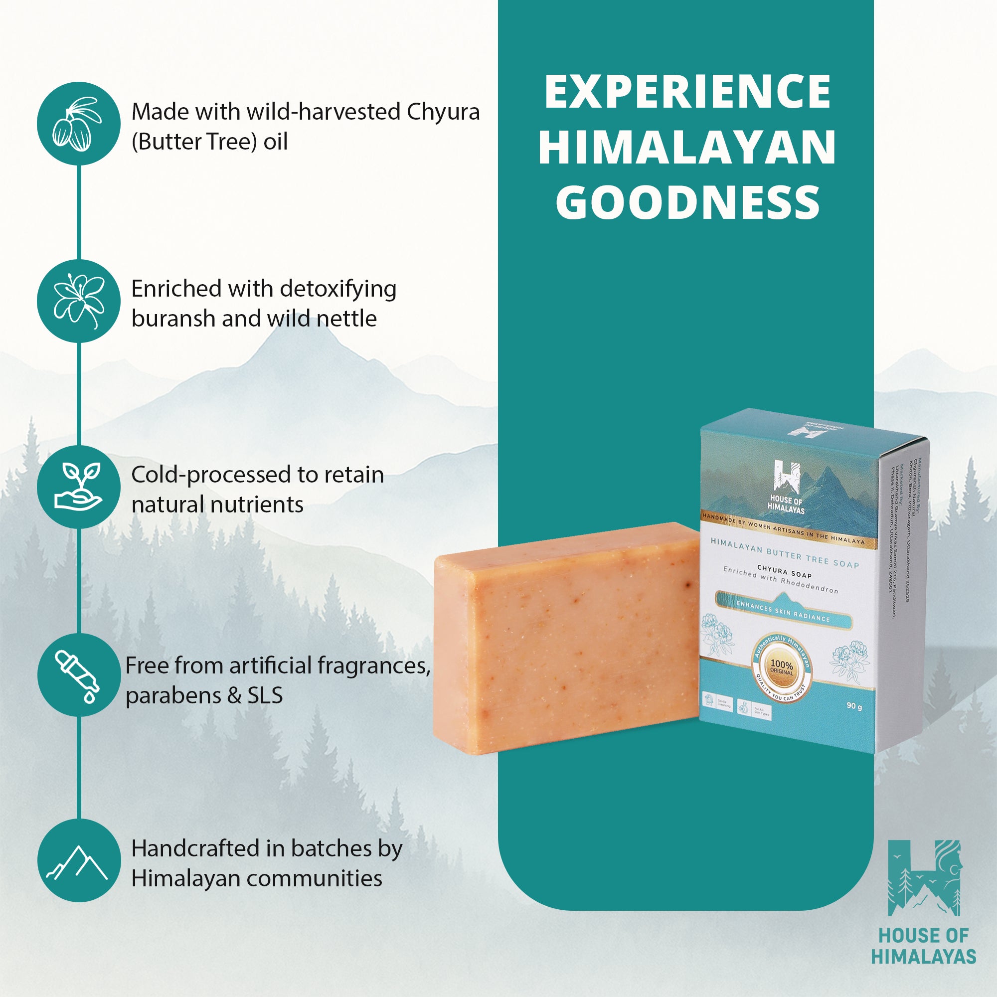 Himalayan Butter Tree Soap (Chyura Soap) - Rhododendron