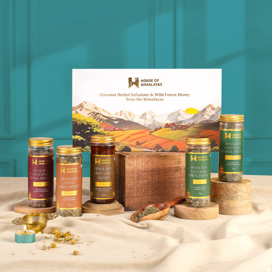 Himalayan Assorted Herbal Infusions & Honey Collection