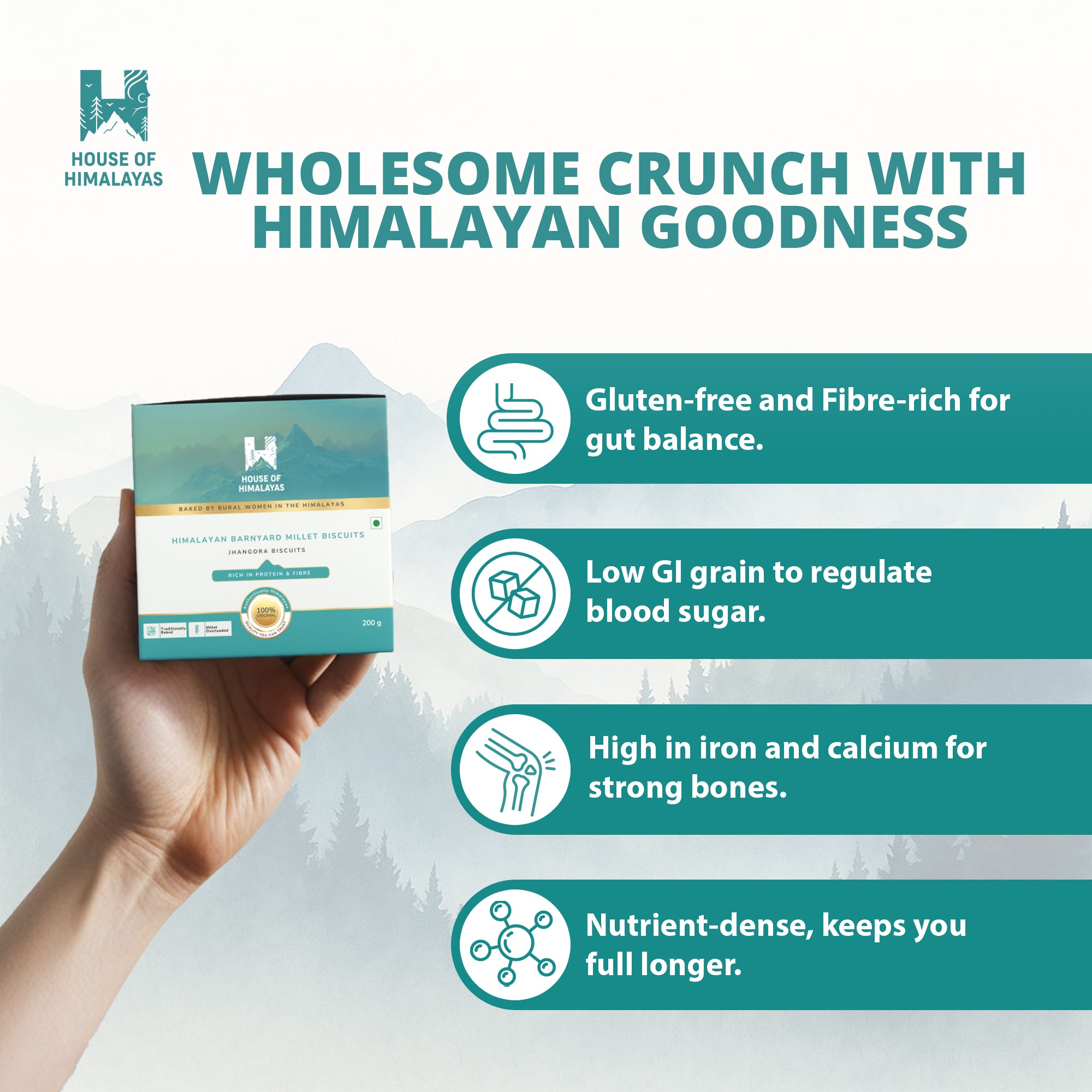 Himalayan Barnyard Millet Biscuits (Jhangora Biscuits)