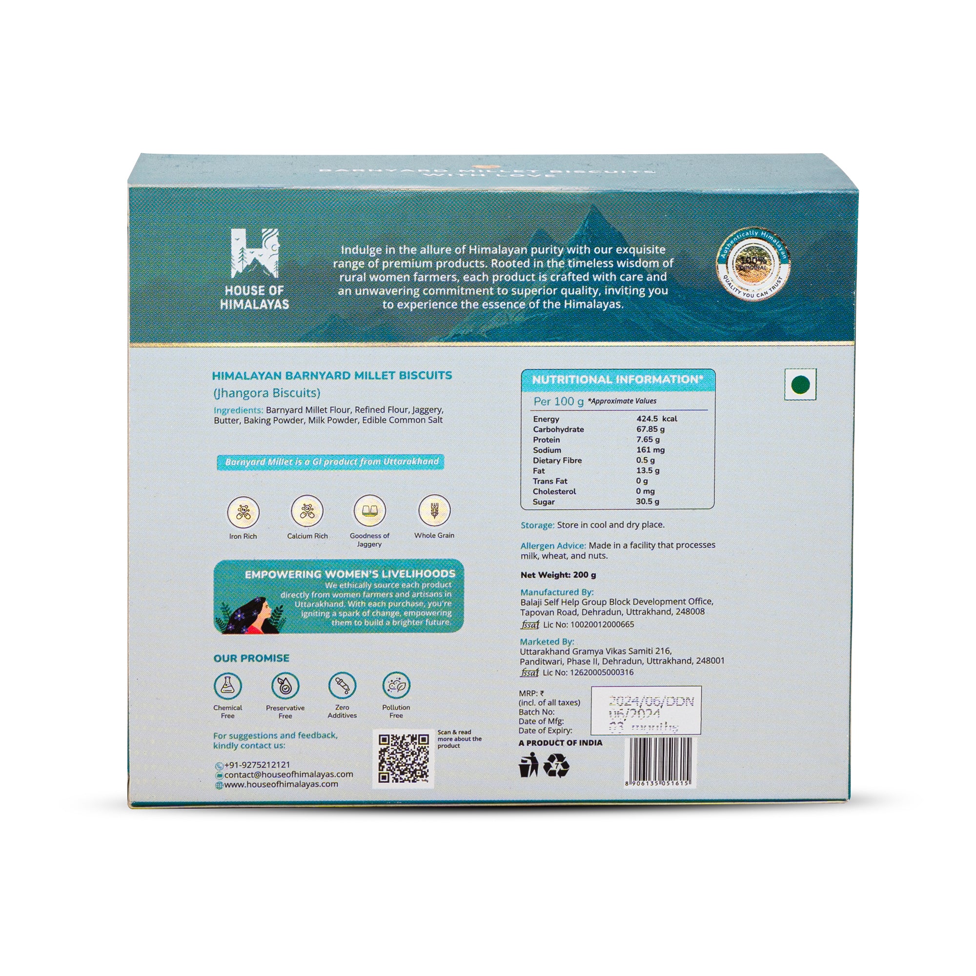 Himalayan Barnyard Millet Biscuits (Jhangora Biscuits)