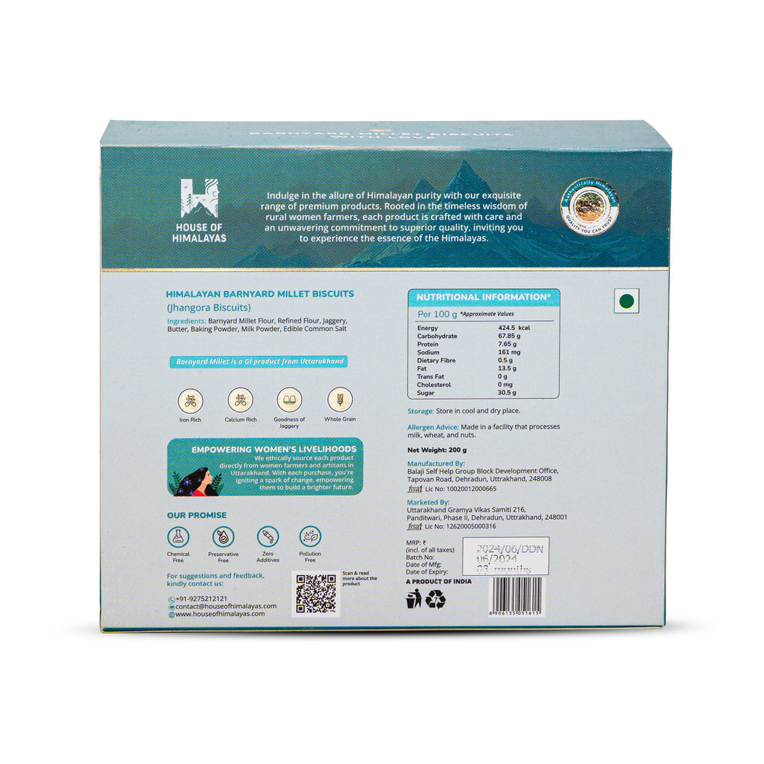 Himalayan Barnyard Millet Biscuits (Jhangora Biscuits)