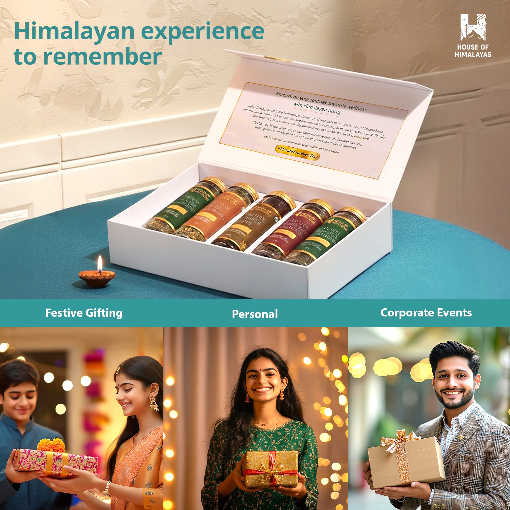 Himalayan Assorted Herbal Infusions & Honey Collection