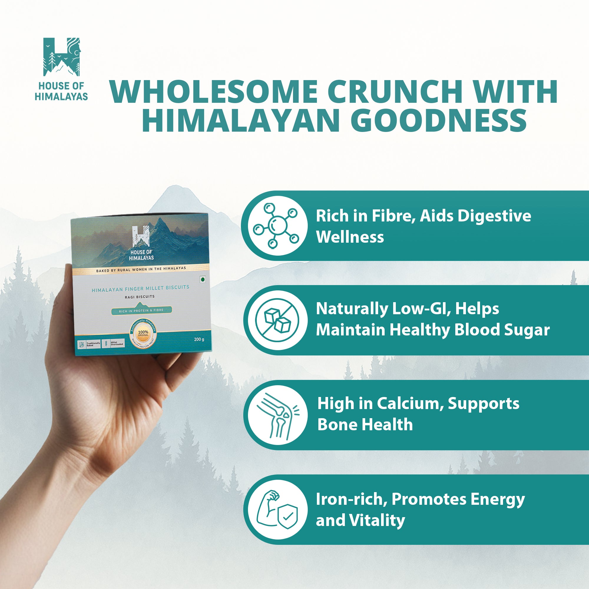 Himalayan Finger Millet Biscuits (Ragi Biscuits)