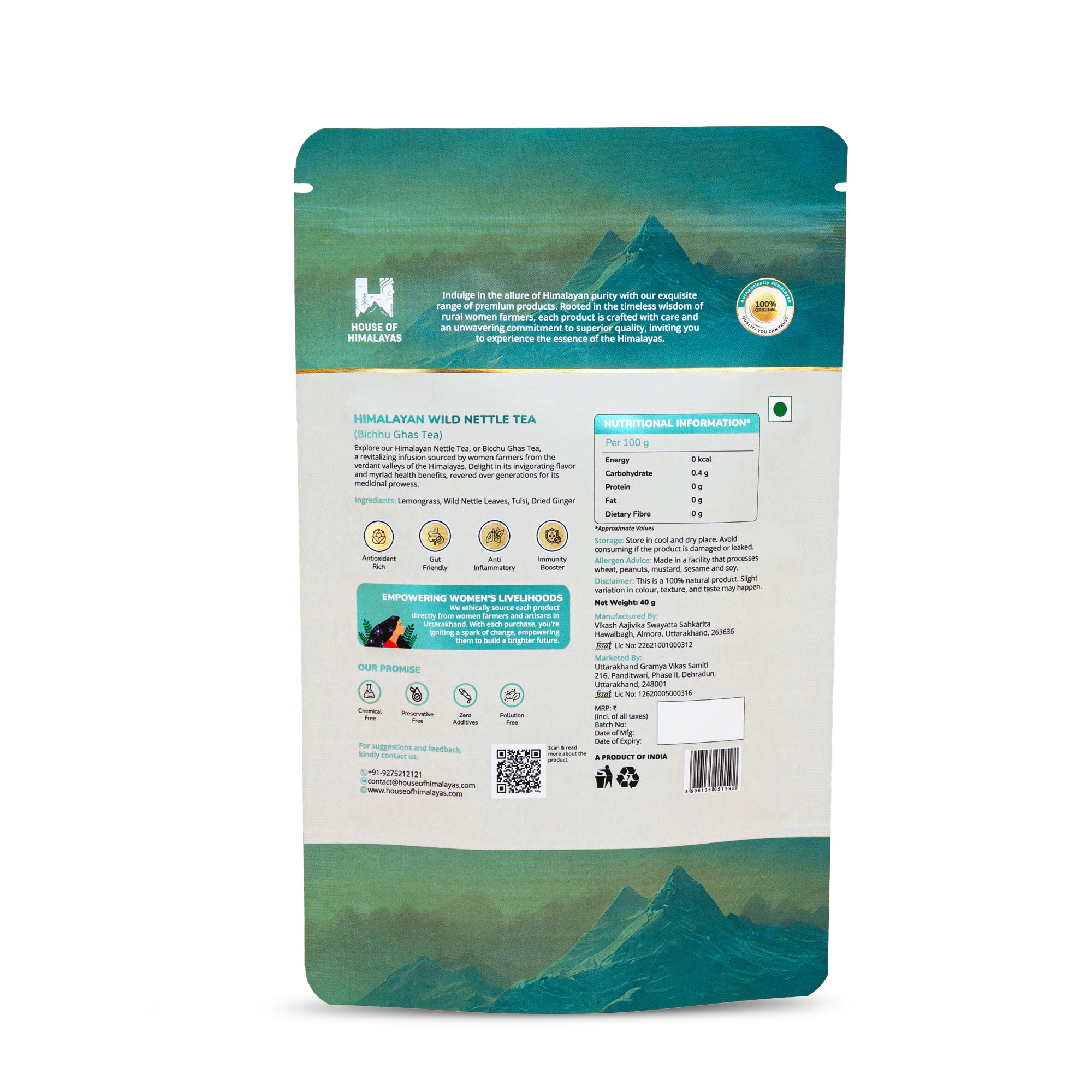 Himalayan Wild Nettle Herbal Infusion (Bichhu Ghas)