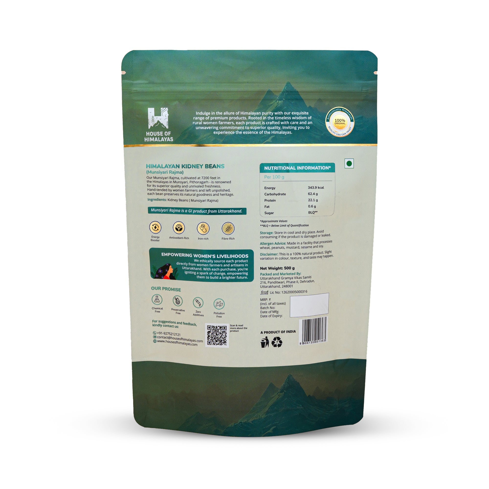 Himalayan Kidney Beans (Munsiyari Rajma)