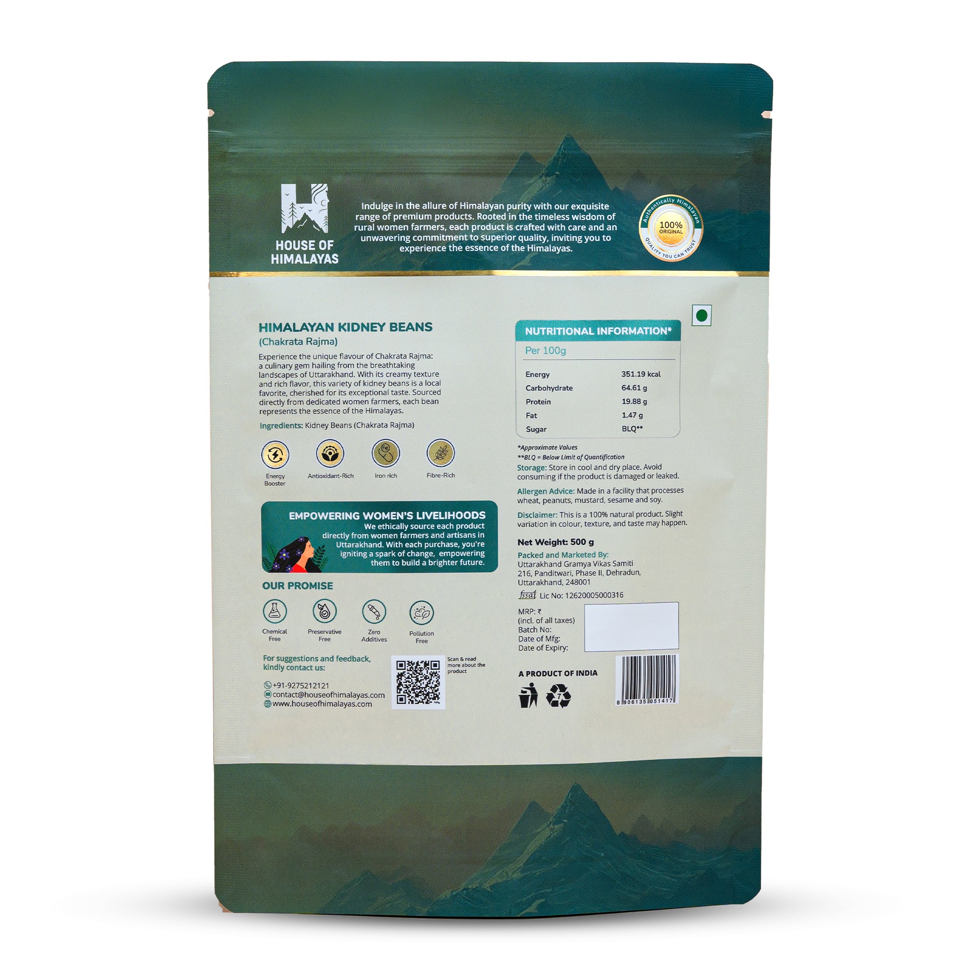 Himalayan Kidney Beans (Chakrata Rajma)