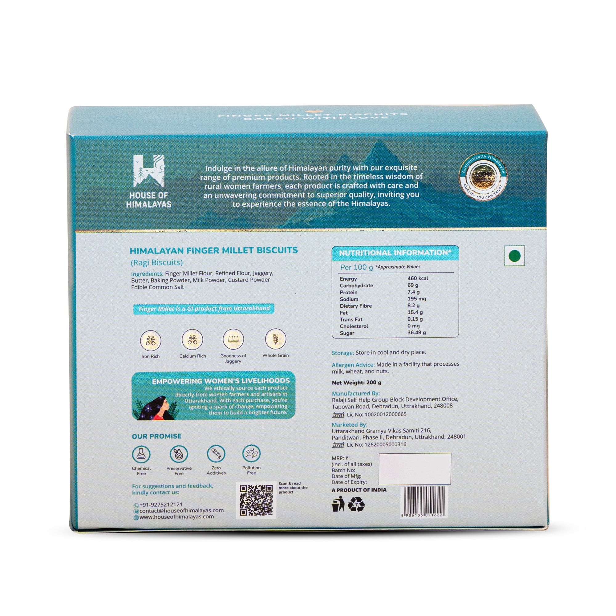 Himalayan Finger Millet Biscuits (Ragi Biscuits)