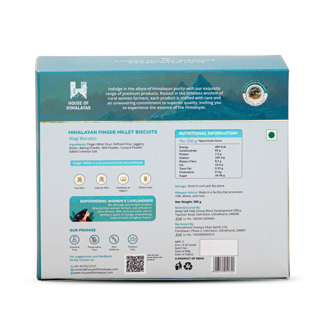 Himalayan Finger Millet Biscuits (Ragi Biscuits)