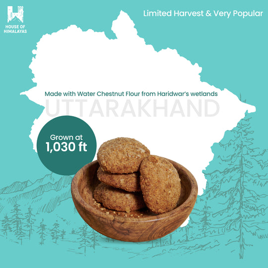 Himalayan Singhara Atta Biscuits