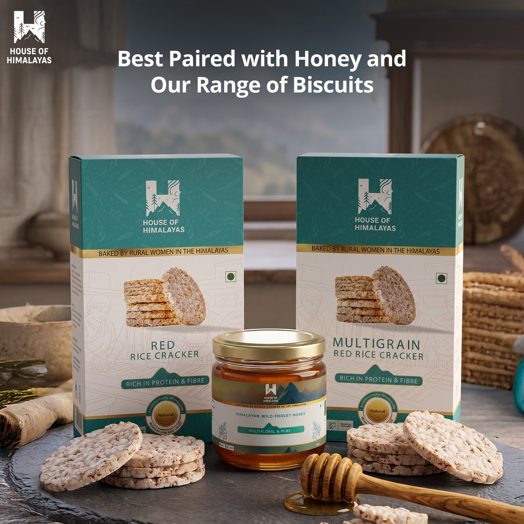 Himalayan Multigrain Red Rice Crackers