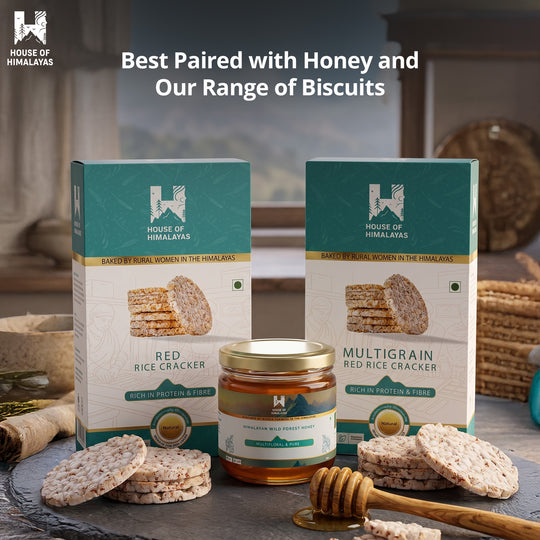 Himalayan Multigrain Red Rice Crackers