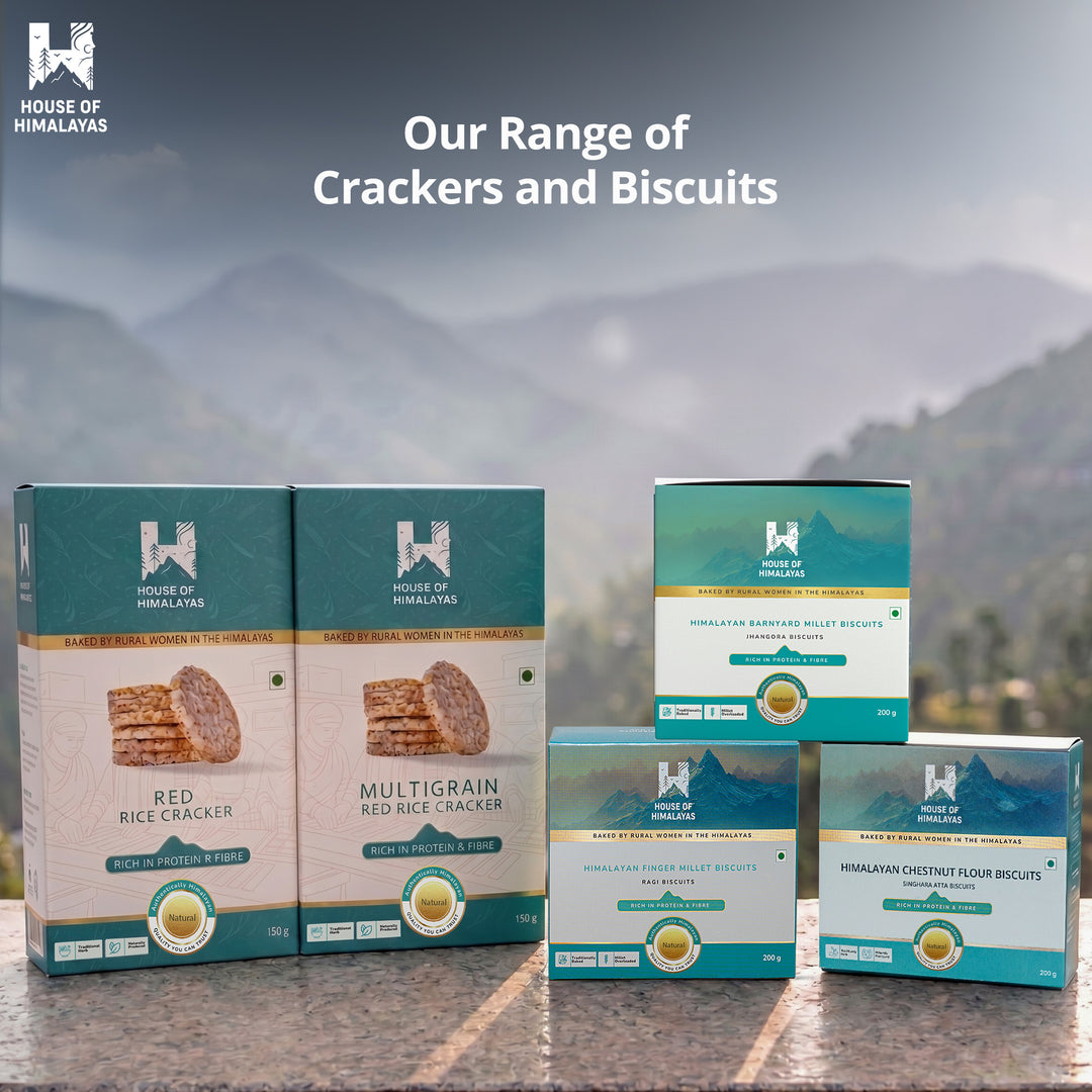 Himalayan Multigrain Red Rice Crackers