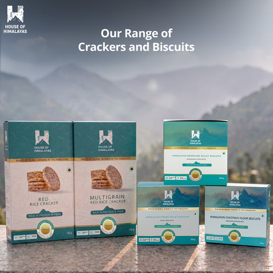 Himalayan Multigrain Red Rice Crackers