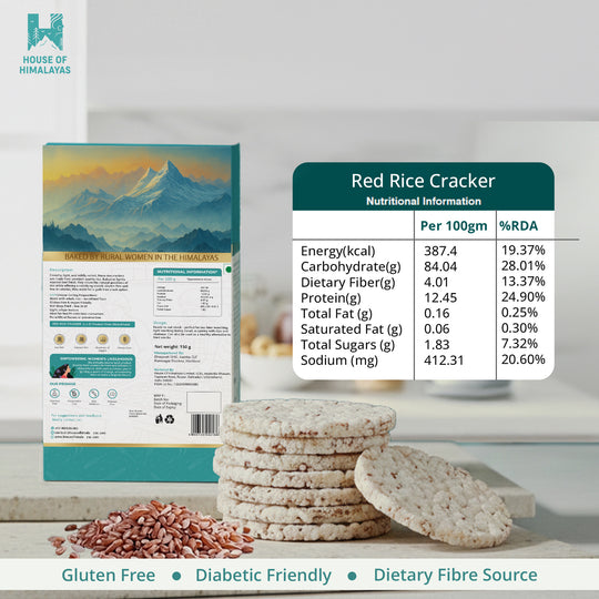 Himalayan Red Rice Crackers