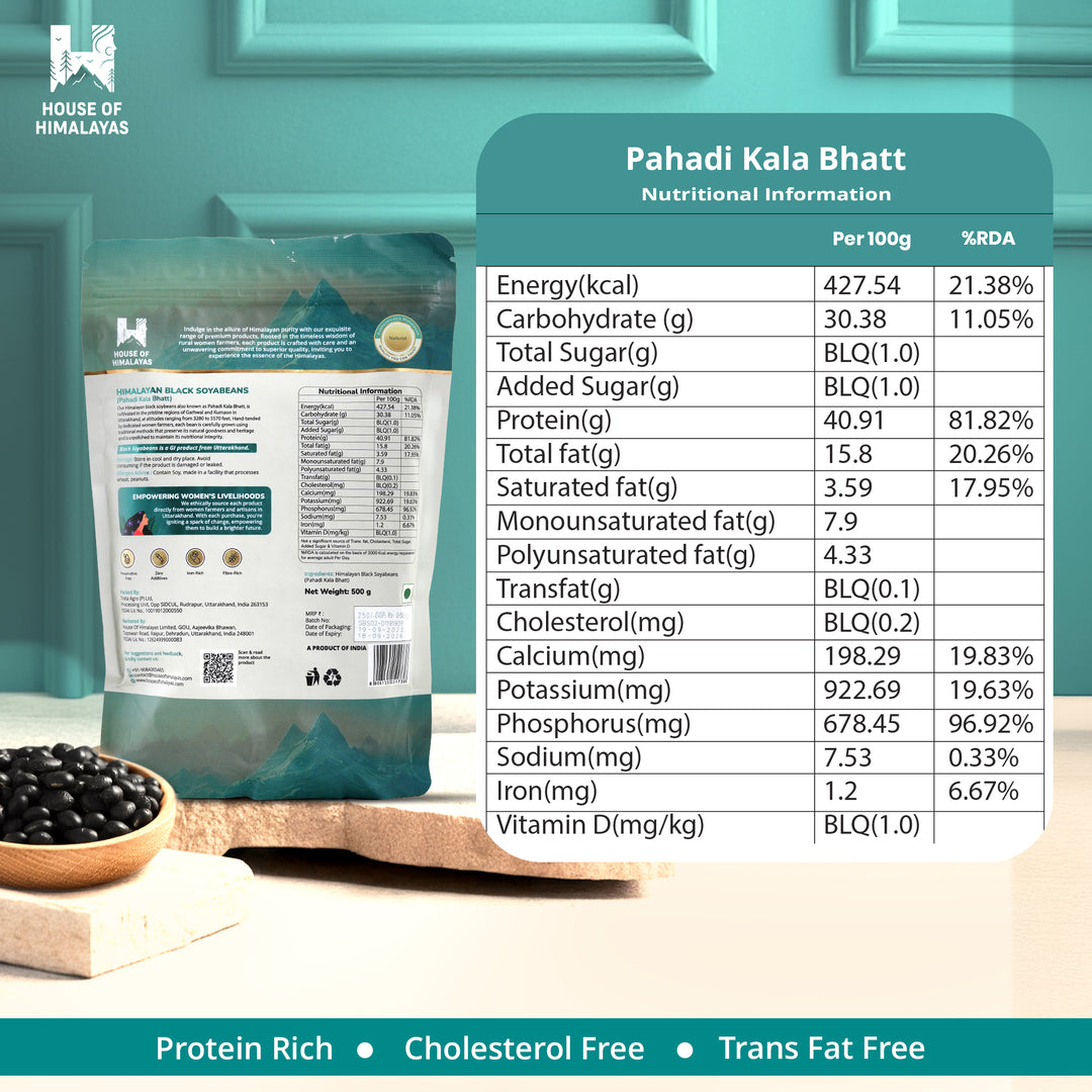 Himalayan Black Soyabeans (Pahadi Kala Bhatt)