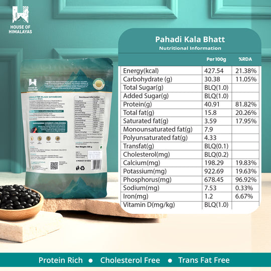 Himalayan Black Soyabeans (Pahadi Kala Bhatt)