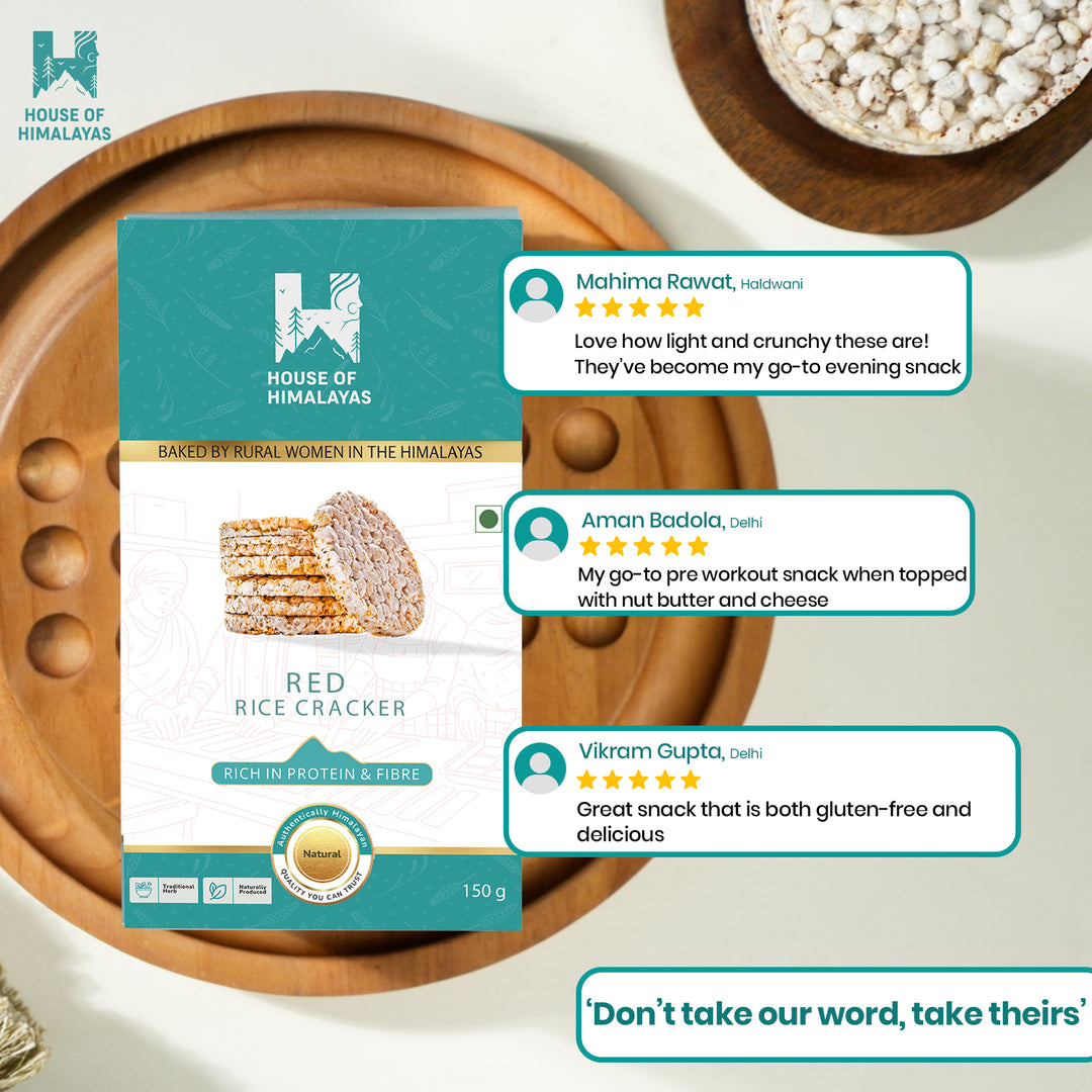 Himalayan Red Rice Crackers