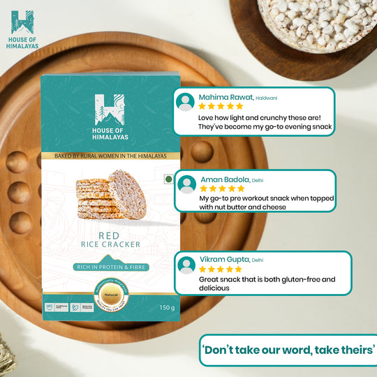 Himalayan Red Rice Crackers