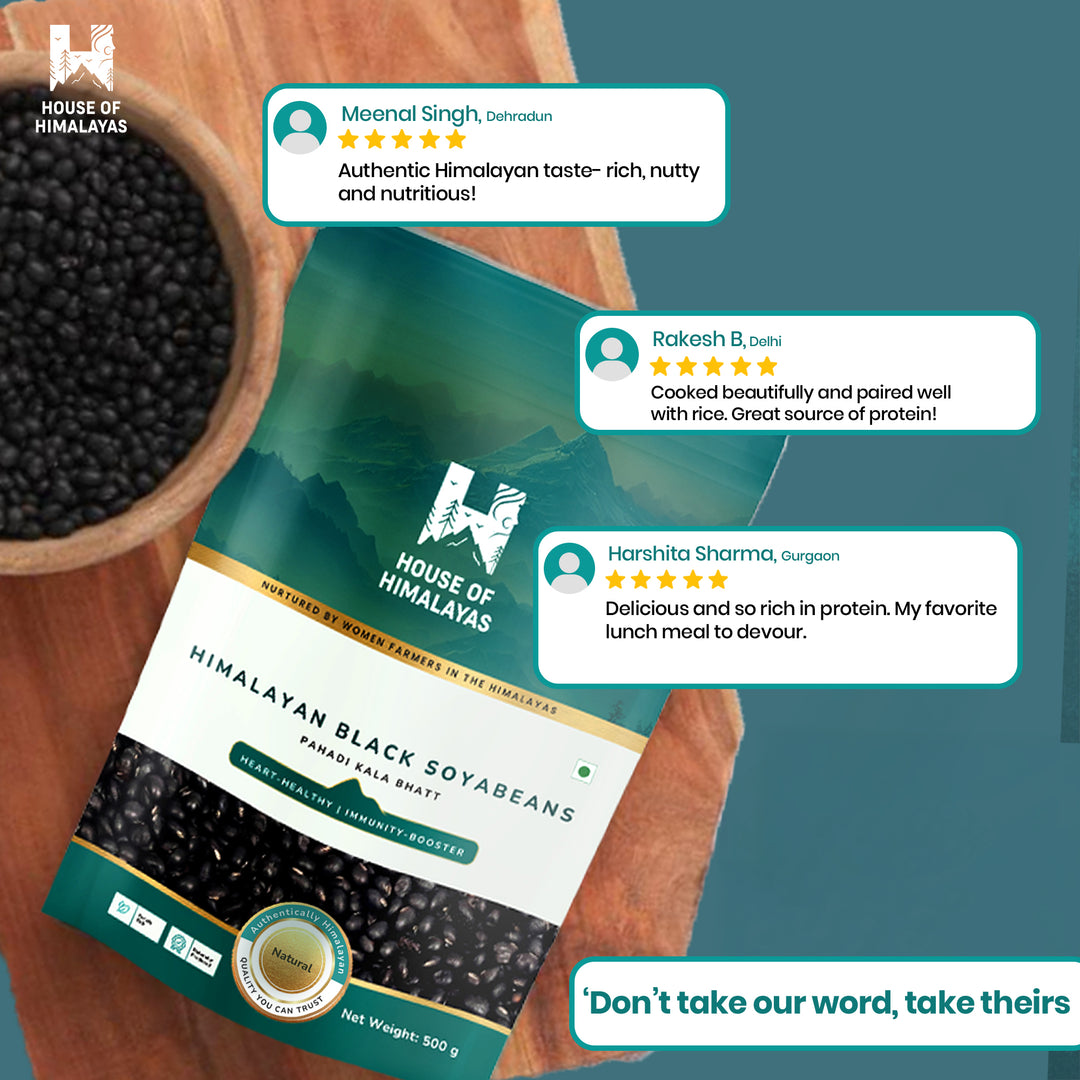 Himalayan Black Soyabeans (Pahadi Kala Bhatt)