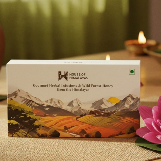 Himalayan Diwali Assorted Herbal Infusions & Honey Collection