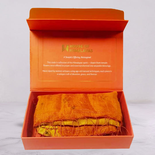 Himalayan Eco Printed Badrinath Stole