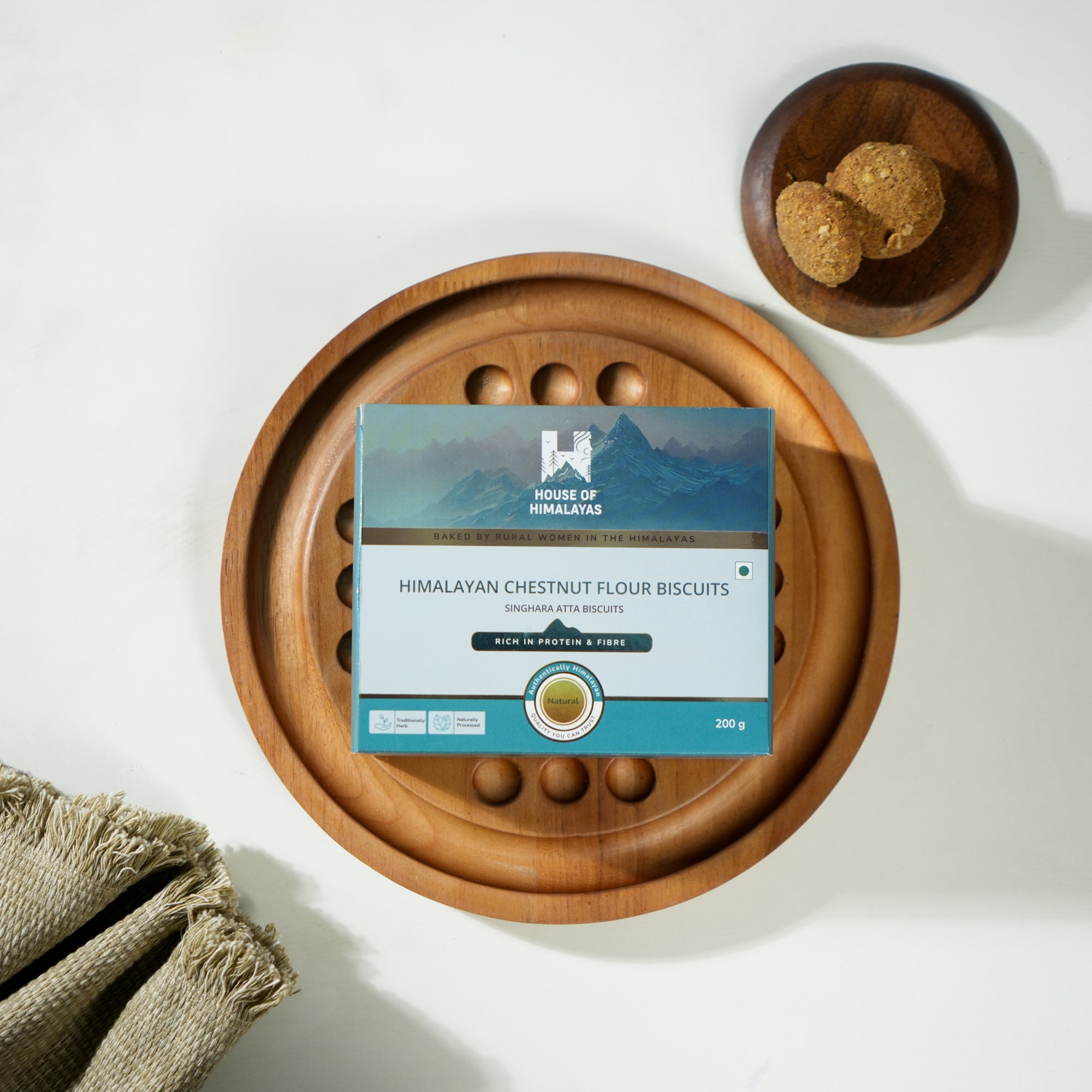 Himalayan Singhara Atta Biscuits