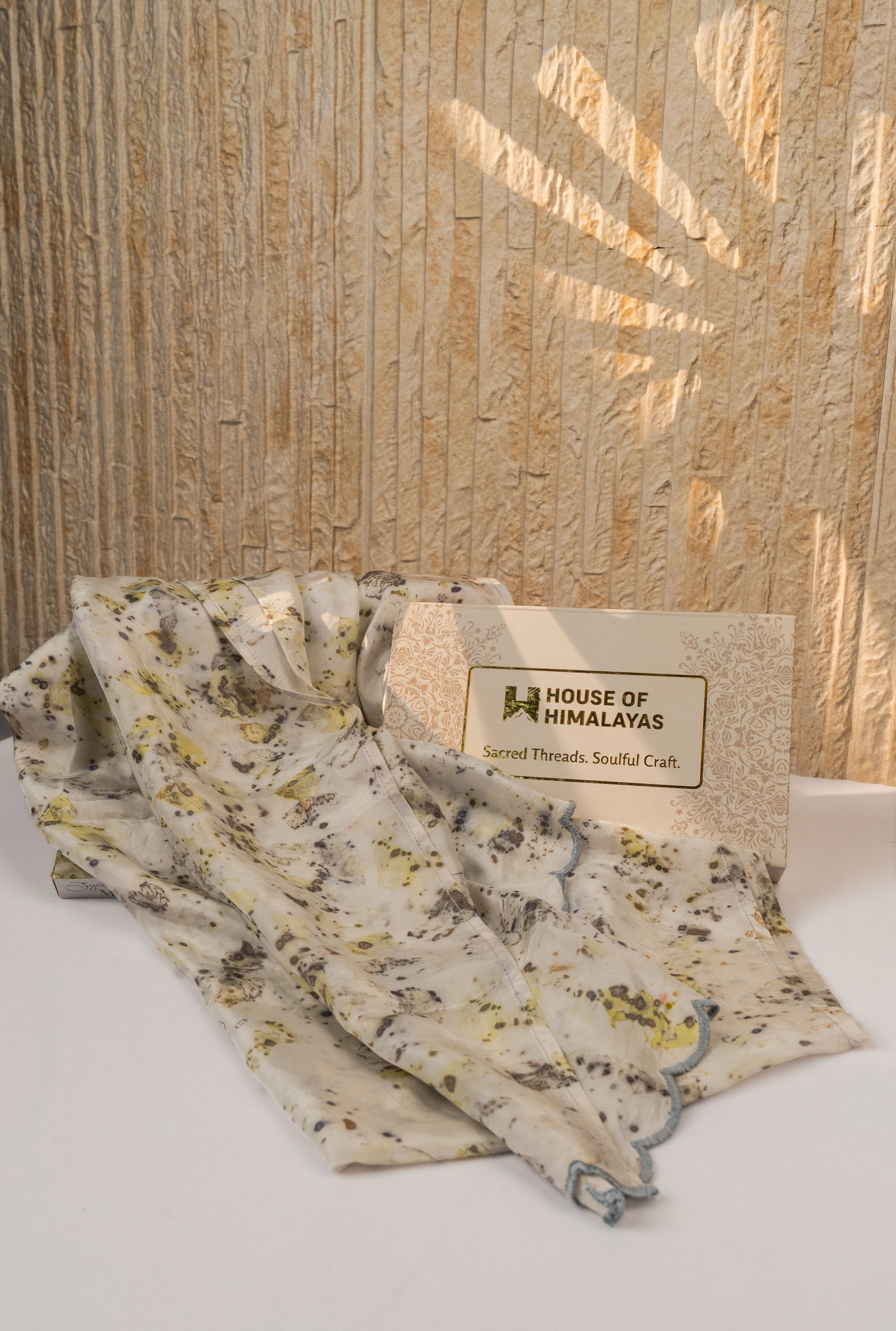 Himalayan Eco Printed Gangotri Stole