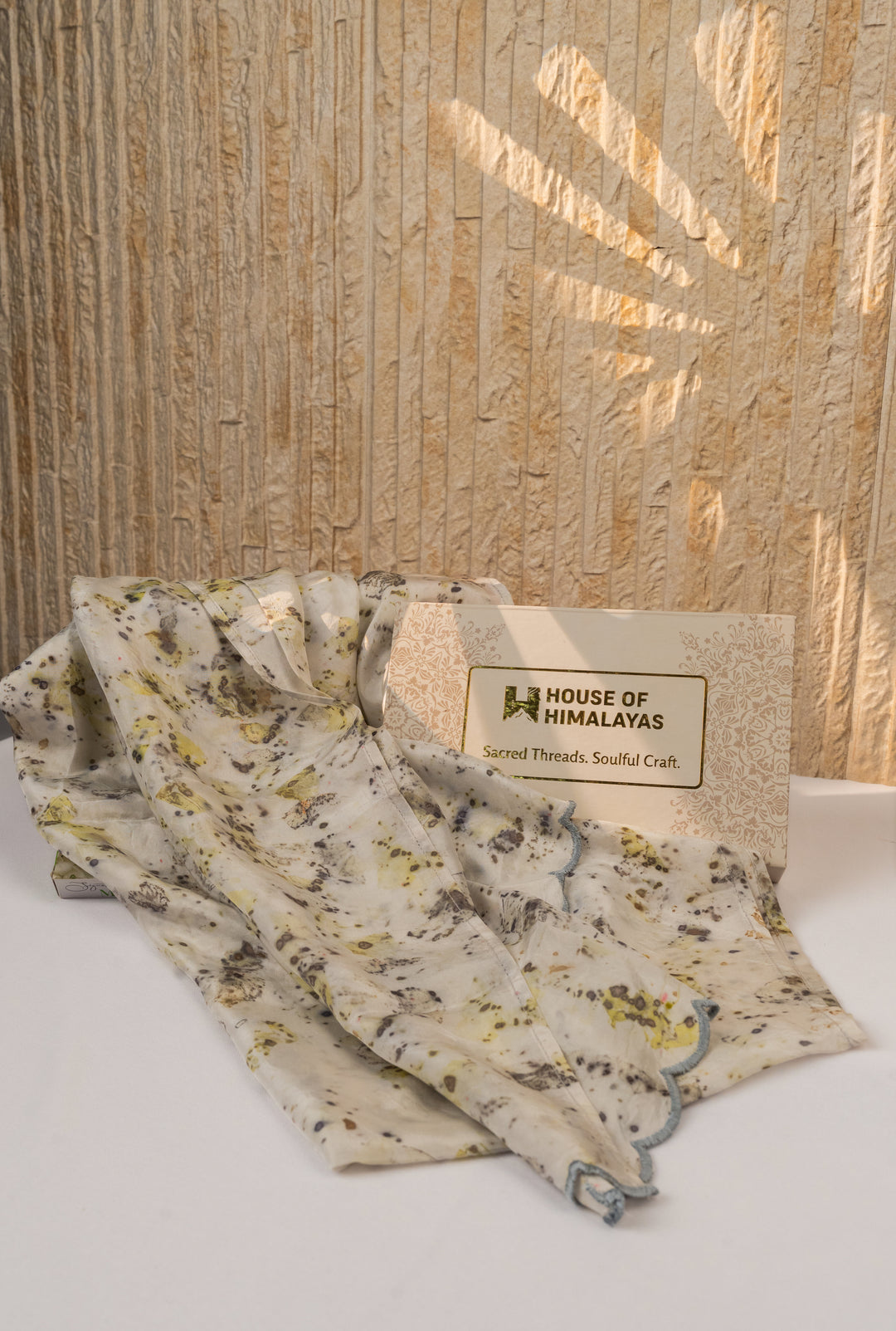 Himalayan Eco Printed Gangotri Stole