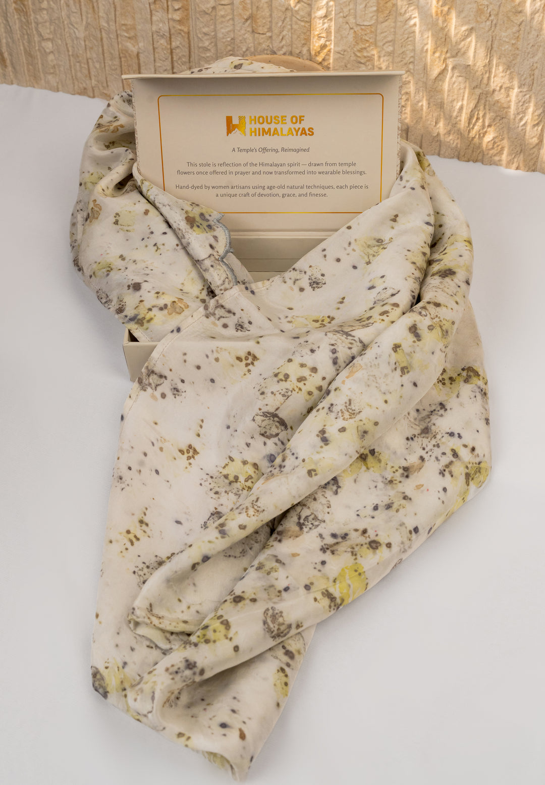 Himalayan Eco Printed Gangotri Stole